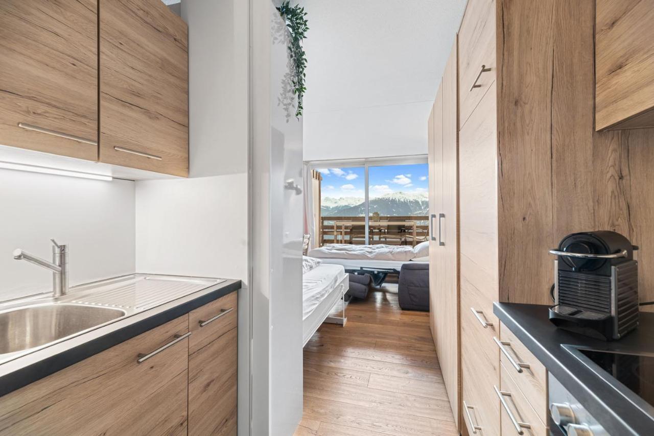 Chaleureux Studio A Anzere, Accessible A Ski, Proche De Tout Exterior foto